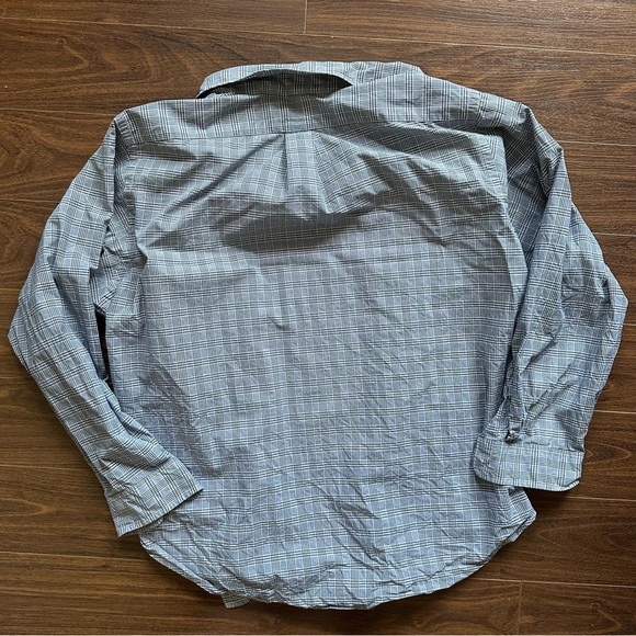 Ralph Lauren Blue Checkered Button-Down Shirt - Picture 6 of 6